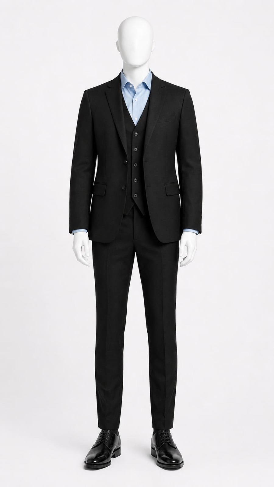 Men Black Three Piece Suit